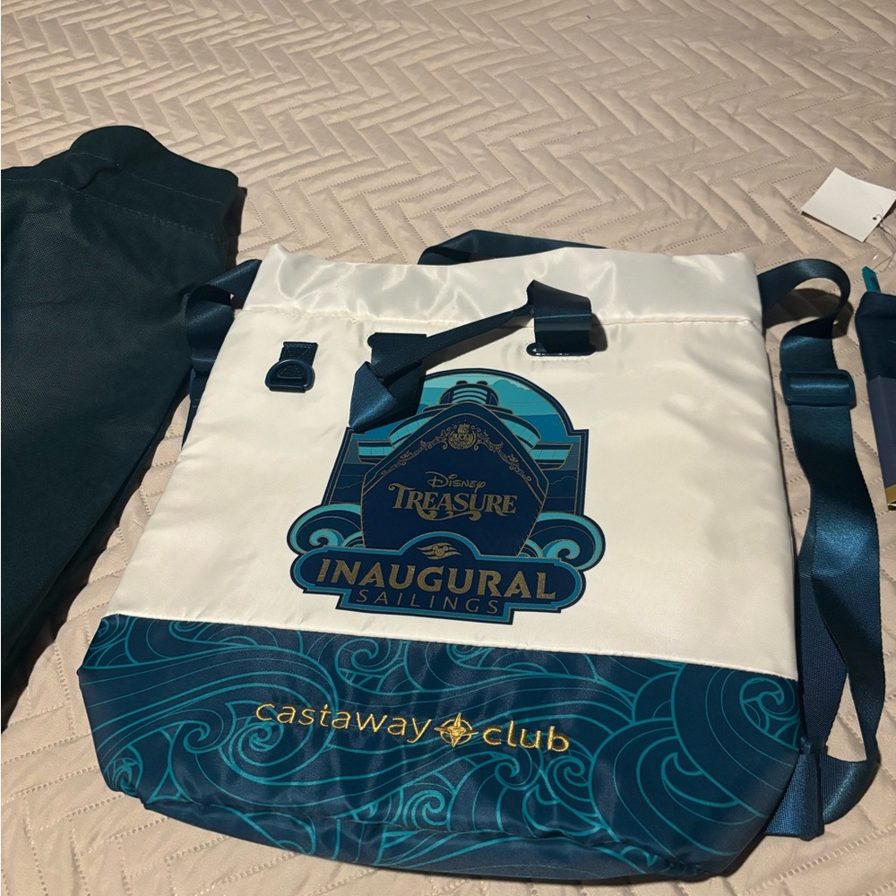 Disney Castaway Club Inaugural Sailings Bag - Blue and White